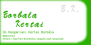 borbala kertai business card