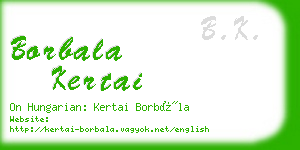 borbala kertai business card
